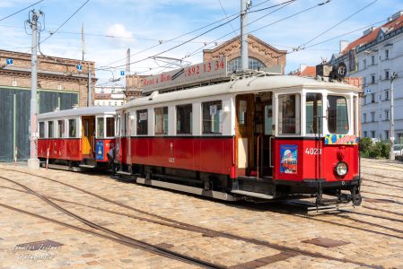Oldtimer-Straßenbahn der Remise Wien.               

Fotographie: Günter Leitner