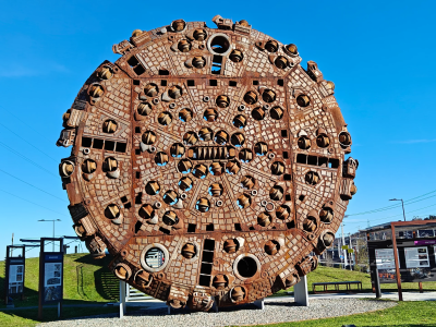 Bohrkopf der Tunnelbohrmaschine
